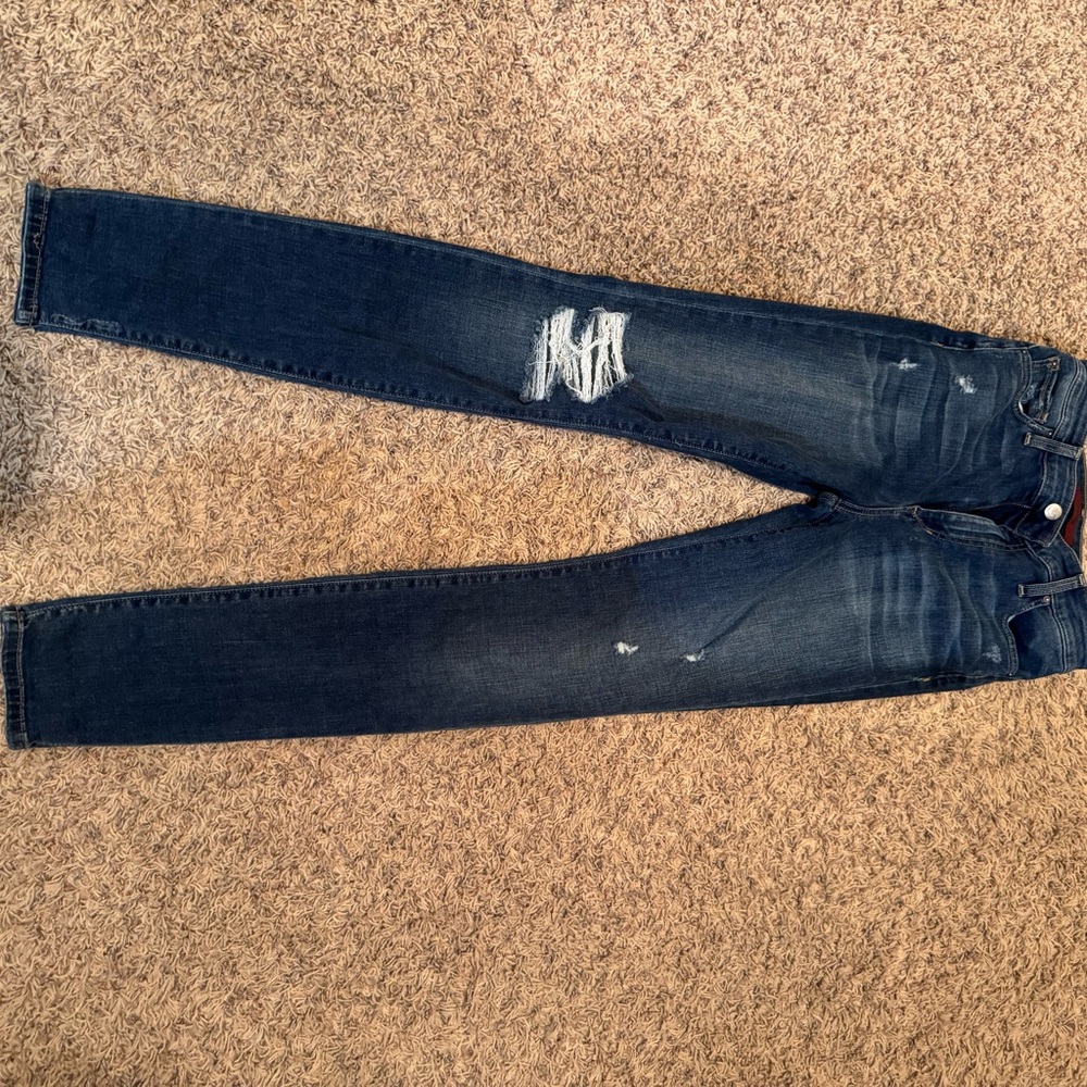 Distressed Dark Blue Jeans Joe Jeans